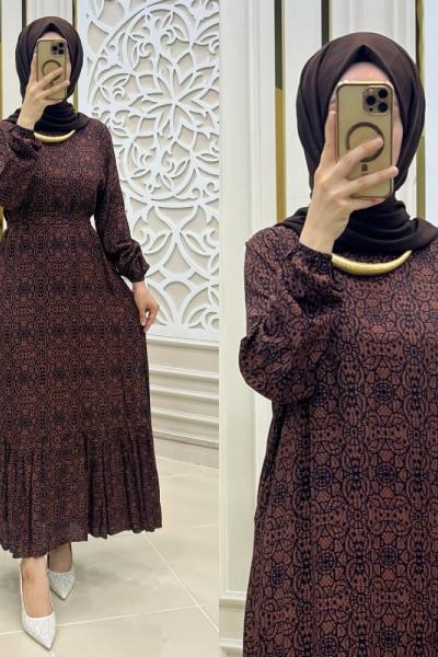 Yaren elbise Kahverengi