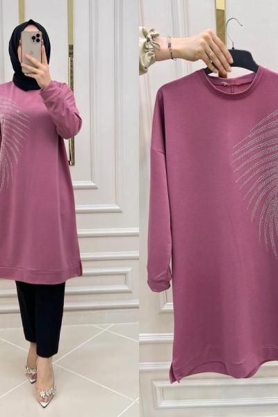 Yelpaze Tuniğim Pembe