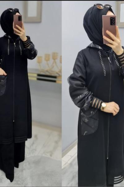 Yeni Desen Yeni Model  Giy Çık Kap Modelimiz Siyah