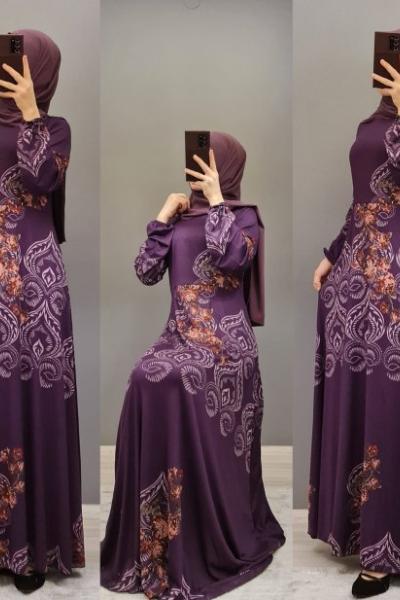 YENİ MODEL ELBİSEM Mor