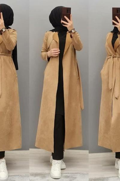 Yenı Model Süet Kap Modelim  Bej