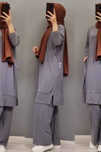 Yeni Model Cepli Takımim Gri