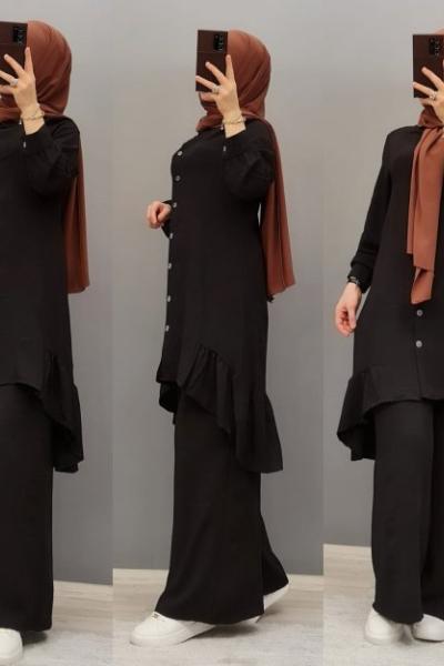 Yeni Model Ayrobin Takımım Siyah