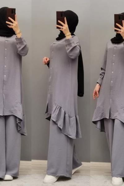 Yeni Model Ayrobin Takımım Gri