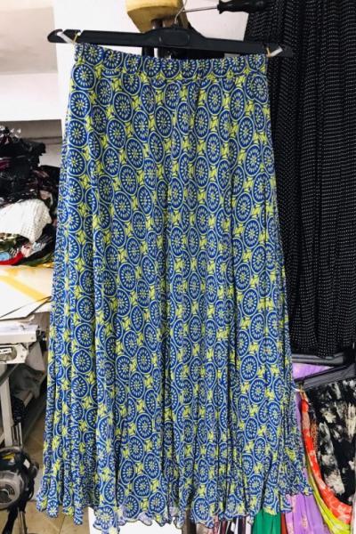 Yeni Model Şifon Eteğim Lacivert