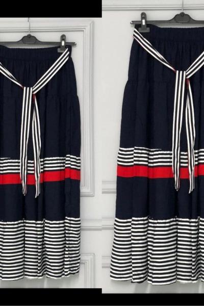 Yeni Model Eteğim Lacivert Bordo