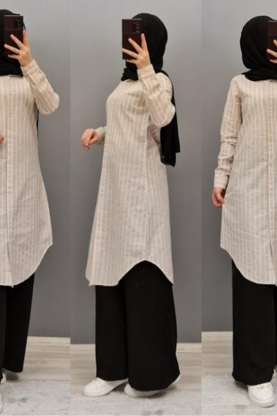 Yeni Model Tuniğim Krem