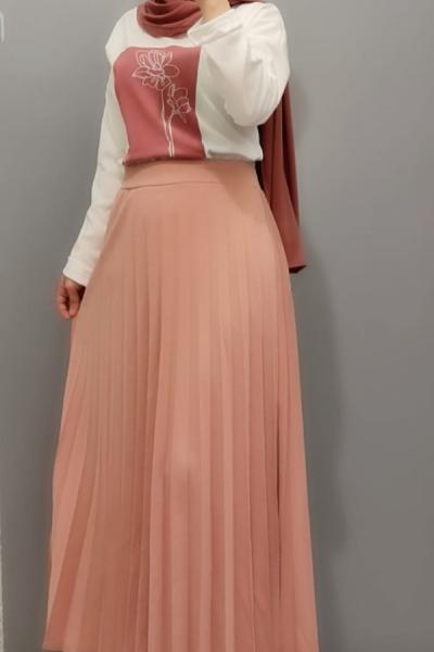 Yeni Model Etekli Takımım Pudra