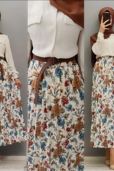 Yeni Model Etegim Haki Beyaz