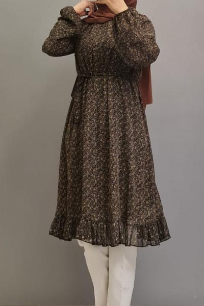 Yeni Model Şifon Tuniğim Haki