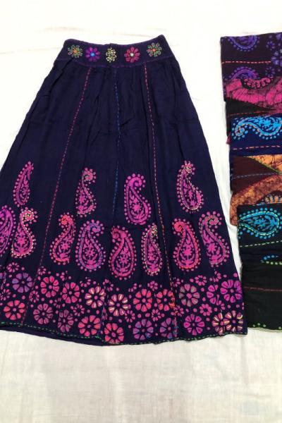 Yeni Model Etnik Desen Eteğim Pembe