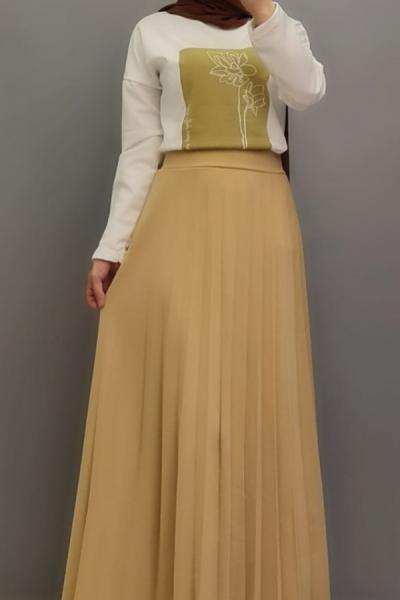 Yeni Model Etekli Takımım Sarı