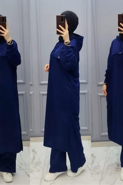 Yeni Model Eşofman Takımım Saks Mavisi