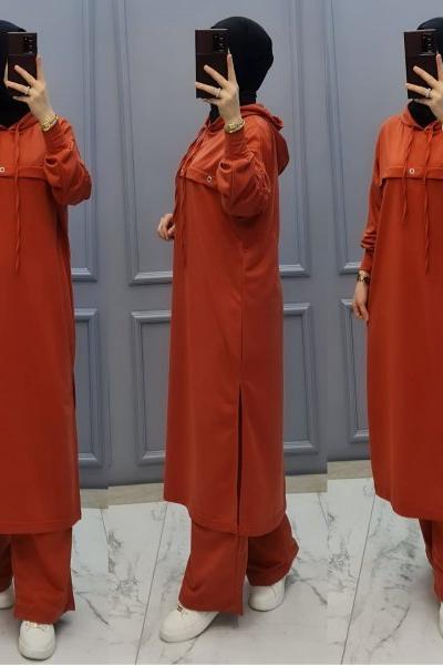 Yeni Model Eşofman Takımım Turuncu