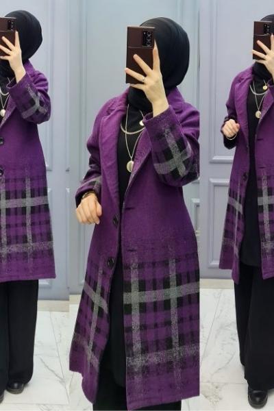 Yeni Model İki Renk Kap Mor