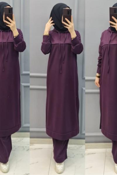 Yeni Model Eşofman Takımım Mürdüm