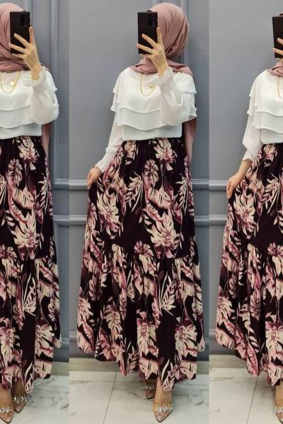 Yeni Model Eteğim  Mor