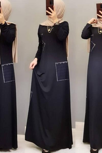 Yeni Model Elbisem  Lacivert