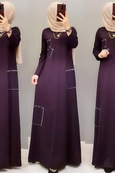 Yeni Model Elbisem  Mürdüm