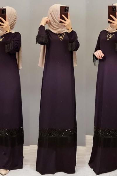 Yeni Model Elbisem  Mürdüm