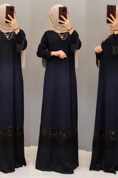 Yeni Model Elbisem  Lacivert