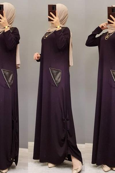 Yeni Model Elbisem  Mürdüm