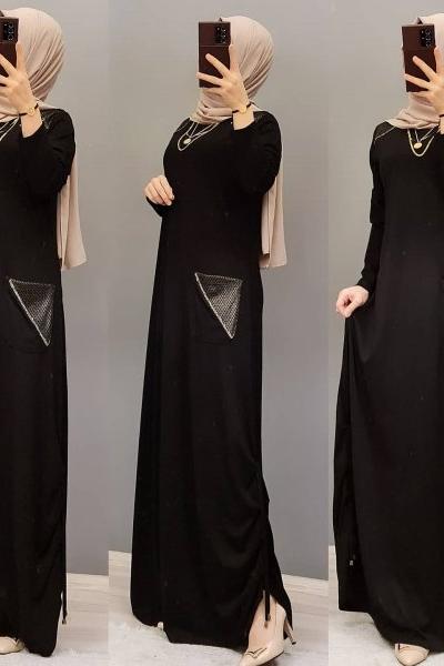 Yeni Model Elbisem  Siyah