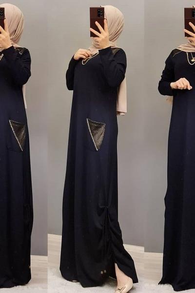 Yeni Model Elbisem  Lacivert