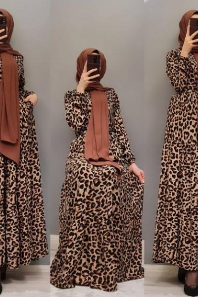 Yeni Model Leopar Elbisem Leopar