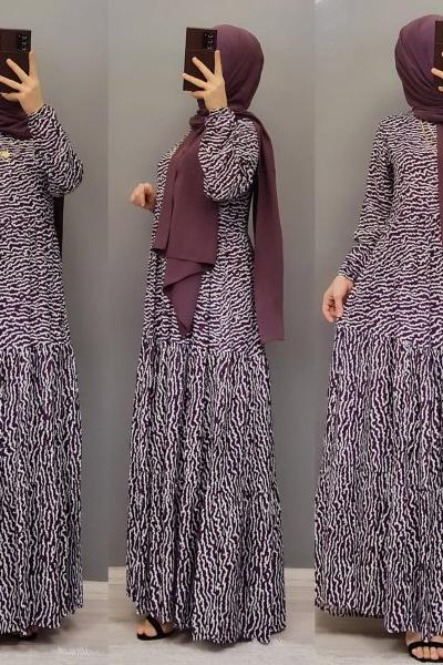 Yeni Model Elbisem Eflatun