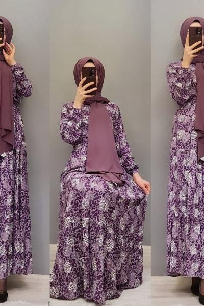 Yeni Model Elbisem Mor