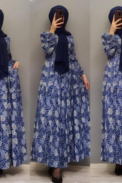 Yeni Model Elbisem Mavi