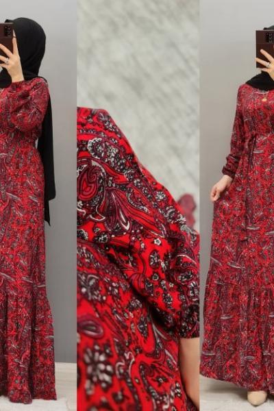 Yeni Model Elbisem Kırmızı