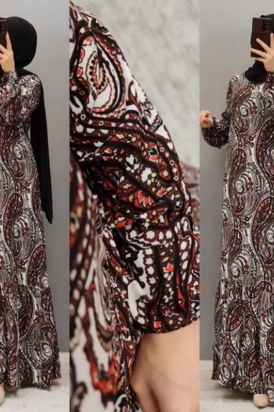 Yeni Model Elbisem Kahverengi