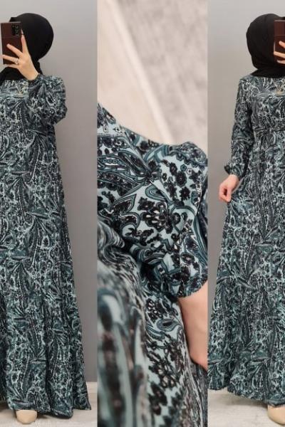 Yeni Model Elbisem Mint Yeşili