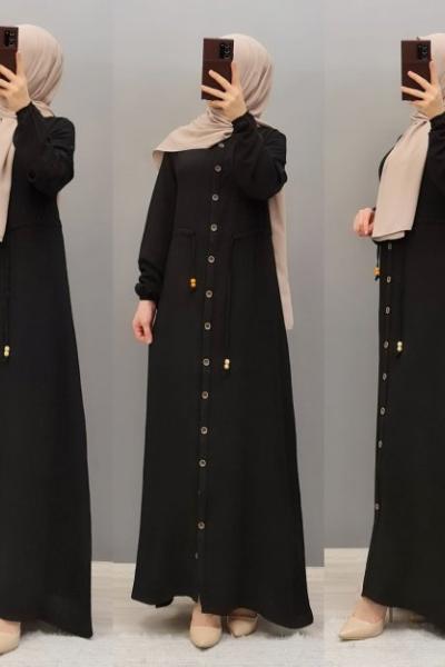 Yeni Model Ayrının Elbisem Siyah