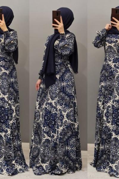 Yeni Model Elbisem  Mavi