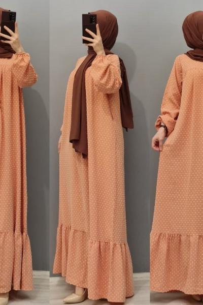 Yeni Model Rahat Elbisem Somon