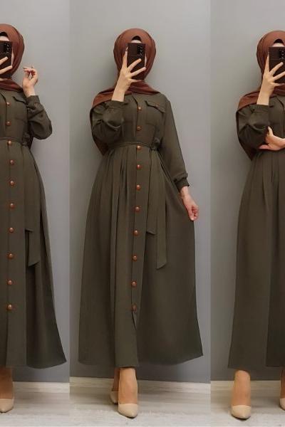 Yeni Model Bedis Elbisem Haki