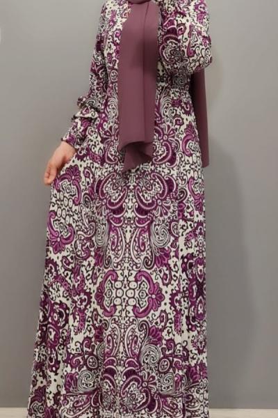 Yeni Model Elbisem Mor