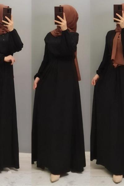 Yeni Model Koton Elbisem Siyah
