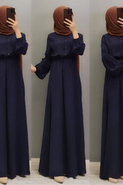 Yeni Model Koton Elbisem Lacivert