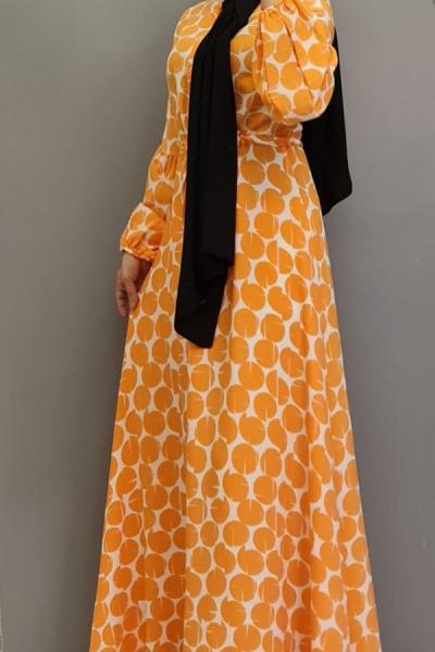 Yeni Model Zara Elbisem  Sarı