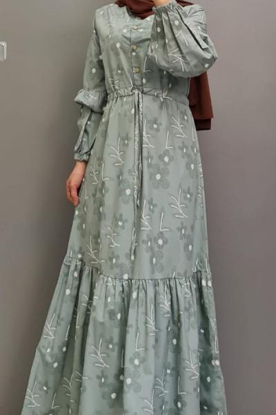 Yeni Model Elbisem Mint Yeşili