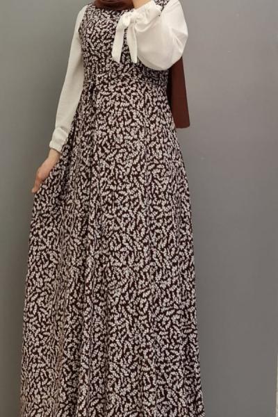 Yeni Model Jile Elbisem Kahverengi