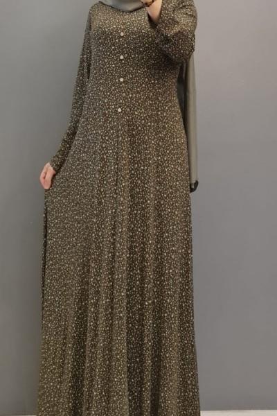 Yeni Model Penye Elbisem Haki