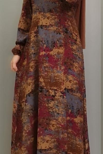 Yeni Model Elbisem Kahverengi