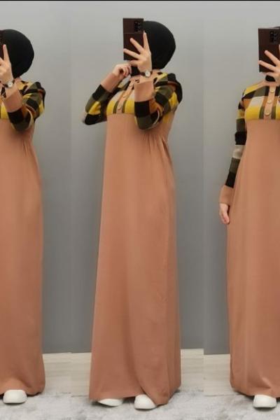 Yeni Model Triko Elbisem Gül