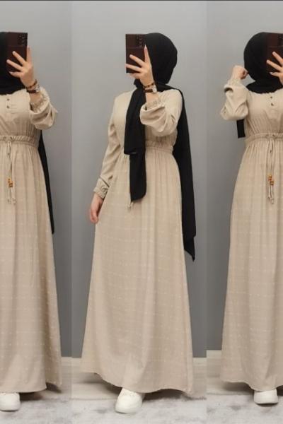 Yeni Model Spor Elbisem Krem