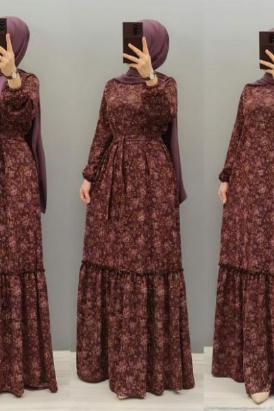 Yeni Model Elbisem Mor